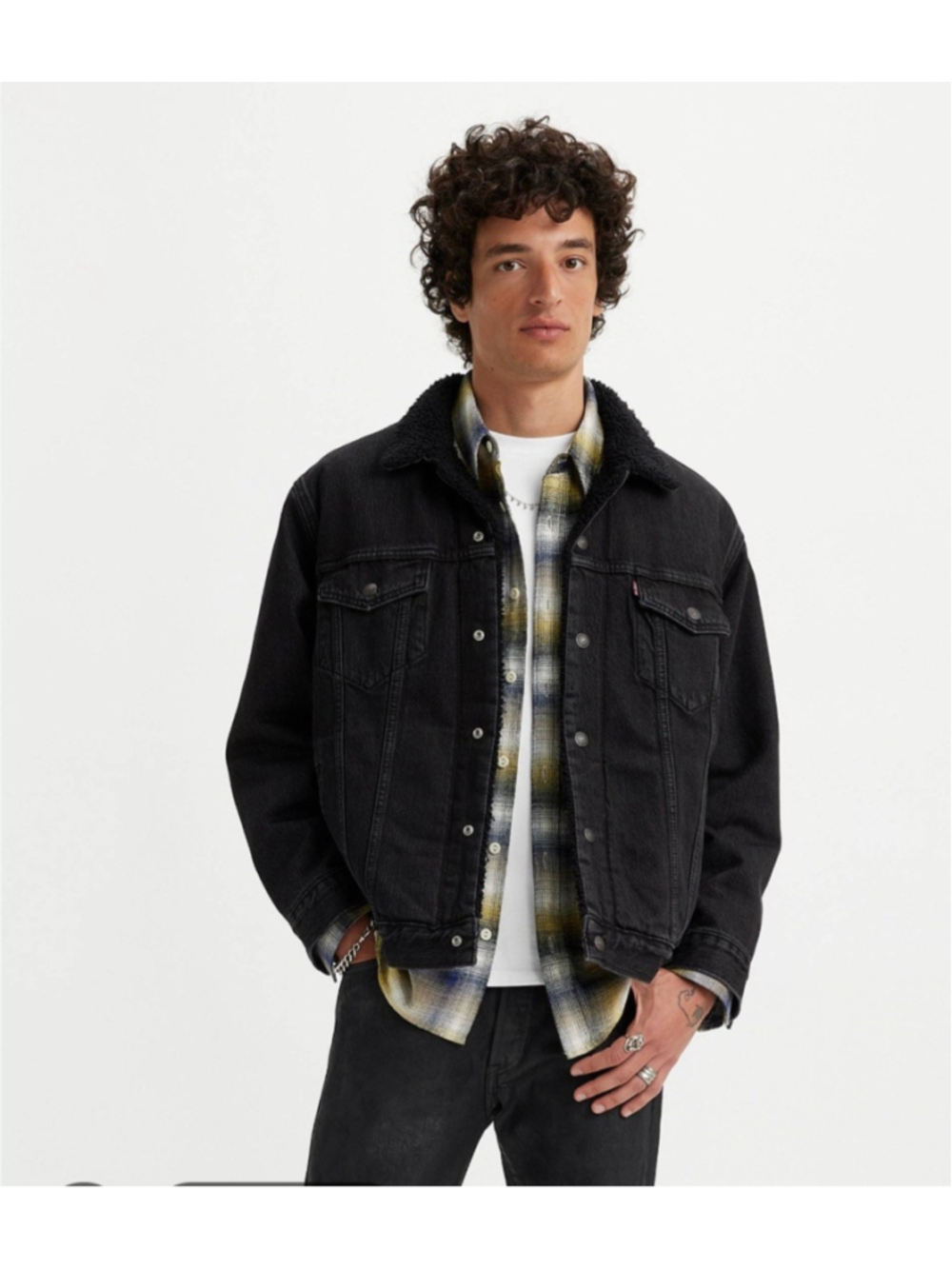 Levi's Relaxed Fit Sherpa Trucker Mens Jacket Sz XL New